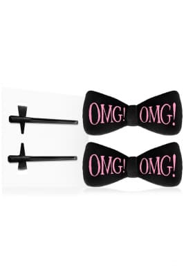 Double Dare OMG! Hair Up Bow Pin Black - Double Dare заколки для фиксации волос в цвете "Черный"